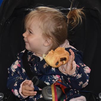 Amelia is enjoying it all!